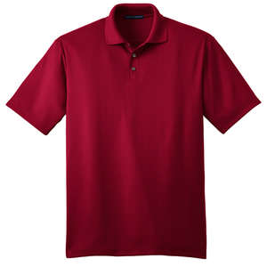 Port Authority Performance Fine Jacquard Sport Shirt - Dark/All Red, Rich