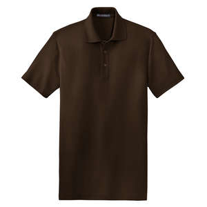 Port Authority EZCotton Pique Sport Shirt - Dark/All Brown