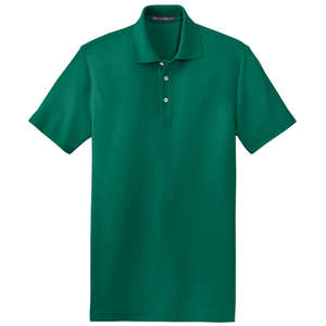 Port Authority EZCotton Pique Sport Shirt - Dark/All Green, Emerald