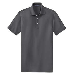 Port Authority EZCotton Pique Sport Shirt - Dark/All Gray, Iron