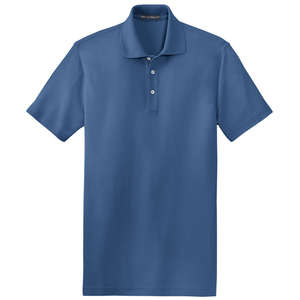 Port Authority EZCotton Pique Sport Shirt - Dark/All Blue, Moonlight