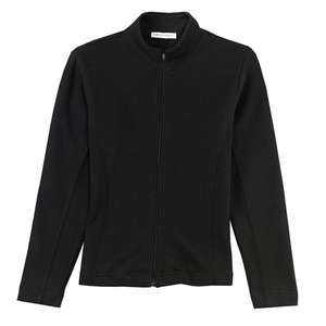 Port Authority Ladies Flatback Rib Full-Zip Jacket - Dark/All Black