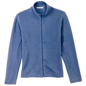 Port Authority Ladies Flatback Rib Full-Zip Jacket - Dark/All Blue, Harbor
