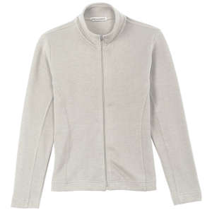 Port Authority Ladies Flatback Rib Full-Zip Jacket - Dark/All Ivory