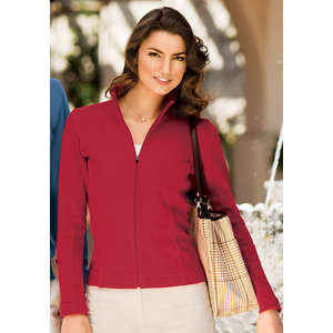 Custom Promotional Port Authority Ladies Flatback Rib Full-Zip Jacket - Dark/All