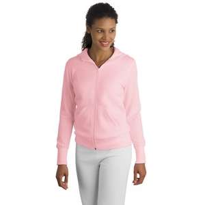 Sport-Tek Ladies Full-Zip Hooded Fleece Jacket - Dark/All