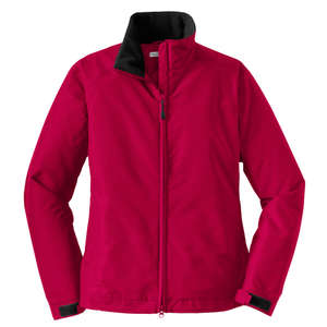 Port Authority Ladies Challenger Jacket - Dark/All Red/Black