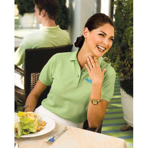 Port Authority Ladies Pique Knit Sport Shirt - Dark/All 
