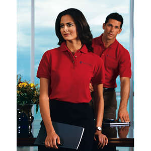 Port Authority Ladies Pique Knit Sport Shirt - Dark/All 