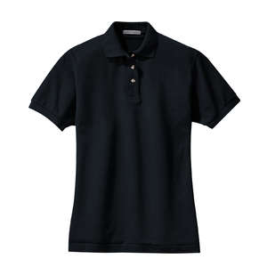 Port Authority Ladies Pique Knit Sport Shirt - Dark/All Blue, Classic Navy