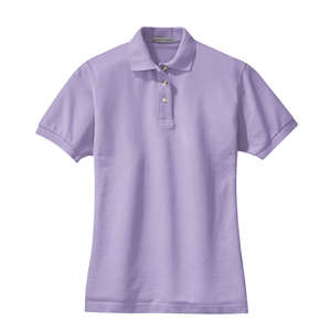 Port Authority Ladies Pique Knit Sport Shirt - Dark/All Lilac