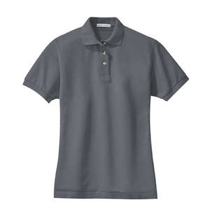 Port Authority Ladies Pique Knit Sport Shirt - Dark/All Steel