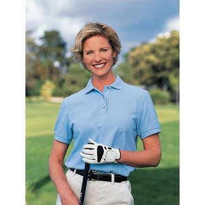 Port Authority Ladies Pique Knit Sport Shirt - Dark/All 