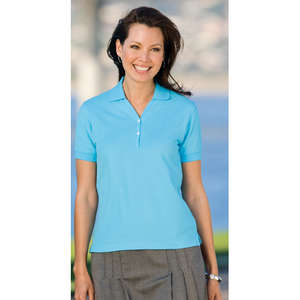 Port Authority Ladies 100% Pima Cotton Sport Shirt - Dark/All