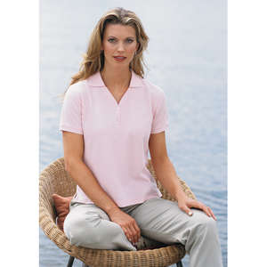 Port Authority Ladies 100% Pima Cotton Sport Shirt - Dark/All