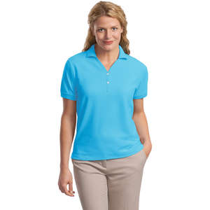 Port Authority Ladies 100% Pima Cotton Sport Shirt - Dark/All