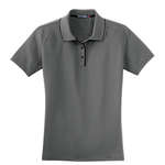 Logo Performance Golf & Polo Shirts - Sport-Tek Ladies Dri-Mesh Sport Shirt with Tipped Collar and Piping - Dark/All