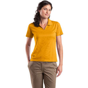 Sport-Tek Ladies Dri-Mesh V-Neck Sport Shirt - Dark/All 