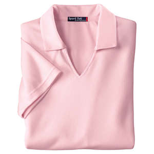 Sport-Tek Ladies Dri-Mesh V-Neck Sport Shirt - Dark/All 
