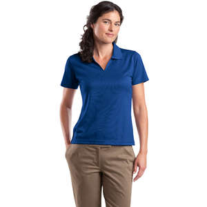 Sport-Tek Ladies Dri-Mesh V-Neck Sport Shirt - Dark/All 