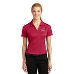 Business Performance Golf & Polo Shirts - Sport-Tek Ladies Dri-Mesh V-Neck Sport Shirt - Dark/All