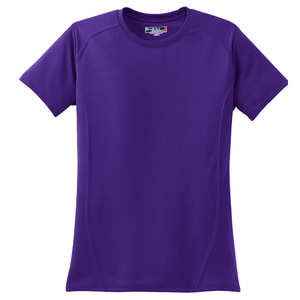 Sport-Tek Ladies Dry Zone Raglan Accent T-Shirt - Dark/All Purple