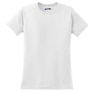 Sport-Tek Ladies Dry Zone Raglan Accent T-Shirt - Dark/All White