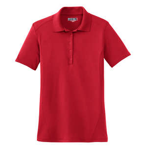 Sport-Tek Ladies Dry Zone Raglan Accent Sport Shirt - Dark/All Red, True
