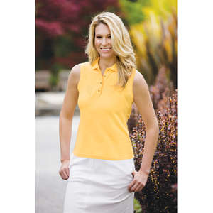Custom Promotional Port Authority Ladies Silk Touch Sleeveless Sport Shirt - Dark/All