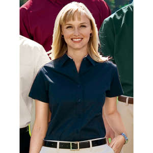 Port Authority Ladies Short Sleeve Easy Care Shirt - Dark/All 