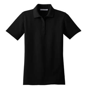 Port Authority Ladies Stain-Resistant Sport Shirt - Dark/All Black