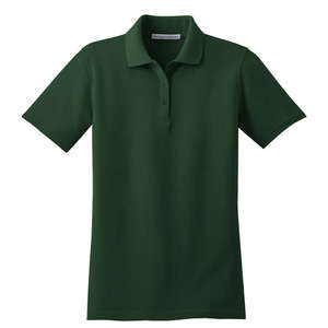 Port Authority Ladies Stain-Resistant Sport Shirt - Dark/All Green, Dark