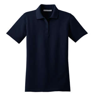 Port Authority Ladies Stain-Resistant Sport Shirt - Dark/All Blue, Navy