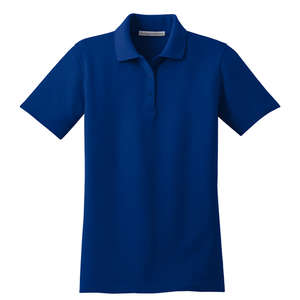 Port Authority Ladies Stain-Resistant Sport Shirt - Dark/All Blue, Royal