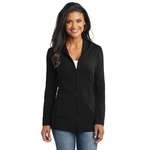 Personalized Ladies Hooded Sweatshirts - Port Authority Ladies Modern Stretch Cotton Full-Zip Jacket - Dark/All