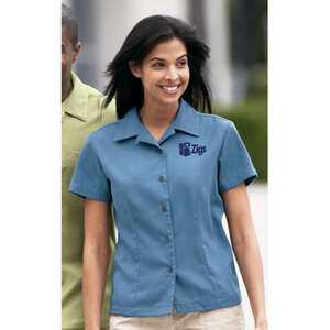 Custom Promotional Port Authority Ladies Easy Care Camp Shirt - Dark/All