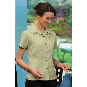 Port Authority Ladies Easy Care Camp Shirt - Dark/All