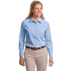 Port Authority Ladies Long Sleeve Easy Care Shirt - Dark/All 