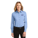 Logo Dress Shirts - Port Authority Ladies Long Sleeve Easy Care Shirt - Dark/All