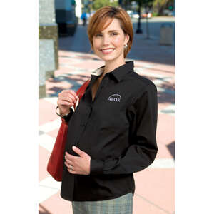 Custom Promotional Port Authority Maternity Long Sleeve Easy Care Shirt - Dark/All