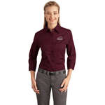 Wholesale Dress Shirts - Port Authority Ladies 3/4-Sleeve Easy Care Shirt - Dark/All
