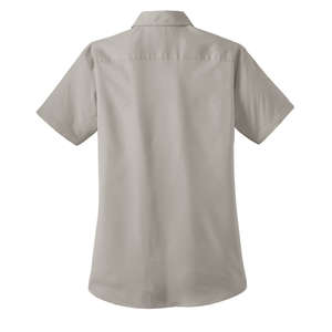 Port Authority Ladies Short Sleeve Value Poplin Shirt - Dark/All