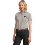 Promotional Dress Shirts - Port Authority Ladies Short Sleeve Value Poplin Shirt - Dark/All
