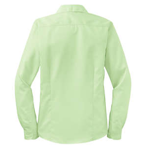 Port Authority Ladies Long Sleeve Non-Iron Twill Shirt - Dark/All 