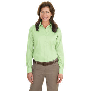 Port Authority Ladies Long Sleeve Non-Iron Twill Shirt - Dark/All 