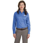Imprinted Dress Shirts - Port Authority Ladies Long Sleeve Non-Iron Twill Shirt - Dark/All