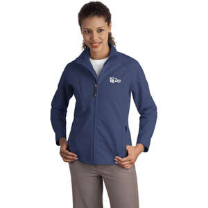 Custom Promotional Port Authority Ladies Textured Soft Shell Jacket - Dark/All