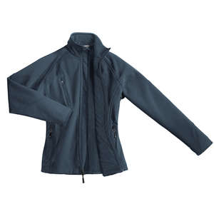 Port Authority Ladies Textured Soft Shell Jacket - Dark/All Blue, Insignia