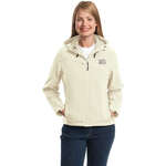 Business Jackets - Port Authority Ladies Textured Hooded Soft Shell Jacket - Dark/All