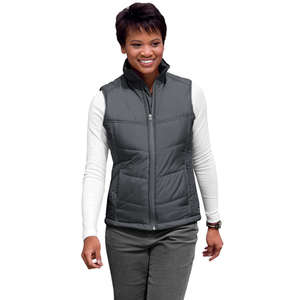 Port Authority Ladies Puffy Vest - Dark/All
